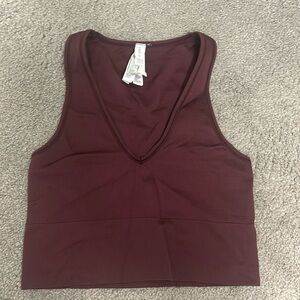 Athleta Aurora Seamless Crop Ribbed Tank